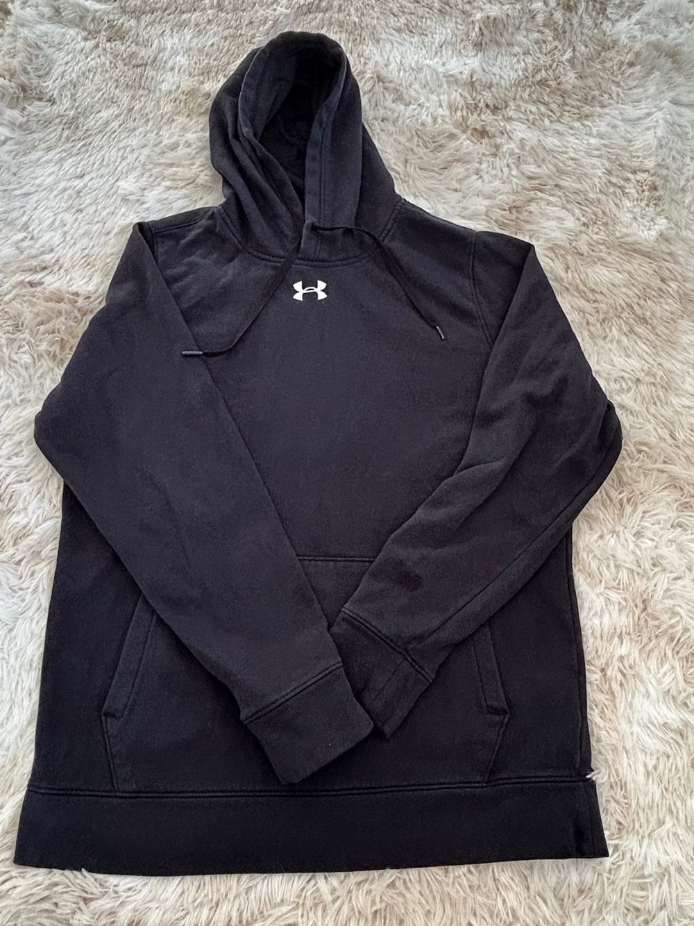 Under Armour Black Men’s Hoodie with White Logo